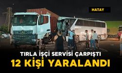 Tır ile işçi servisi çarpıştı: 12 kişi yaralı
