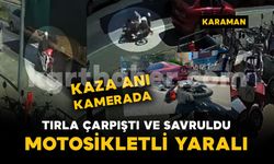 Tırla çarpışan motosiklet böyle savruldu: 1 yaralı