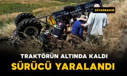 Traktörün altında kalan sürücü yaralandı