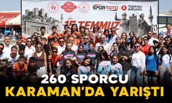 260 Sporcu Karaman’da Yarıştı