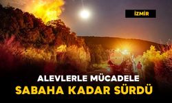 Alevlerle mücadele sabaha kadar sürdü