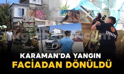 Apartman müştemilatında yangın çıktı, park halindeki araç zarar gördü