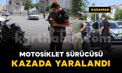 Bulvarda otomobil ile motosiklet çarpıştı: 1 yaralı
