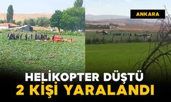 Eğitim helihopteri düştü: 2 yaralı