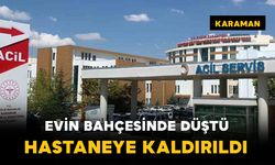 Evin bahçesinde düşen yaşlı şahıs hastaneye kaldırıldı