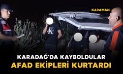 Karadağ'da kaybolan 3 kişiyi AFAD kurtardı