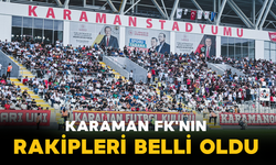 Karaman FK'nın Rakipleri Belli Oldu