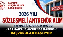 Karaman'a 10 Antrenör Kadrosu! Başvurular Başlıyor