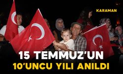 Karaman'da 15 Temmuz'un 10'uncu yılı anıldı
