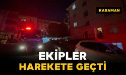 Karaman'da hareketli dakikalar: Yangın ihbarının altından yanan tava çıktı
