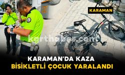 Karaman'da pikap ile bisiklet çarpıştı: 1 yaralı