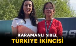Karamanlı Sibel Türkiye İkincisi