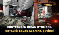 Kontrolden Çıkan Otomobil Ortalığı Savaş Alanına Çevirdi