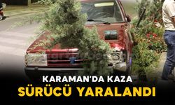Kontrolden çıkan otomobil refüje çıktı: 1 yaralı