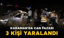 Kontrolden çıkan otomobil şarampole takla attı: 3 yaralı