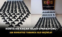 Konya'da Kaçak Silah Operasyonu: 228 Ruhsatsız Tabanca Ele Geçirildi