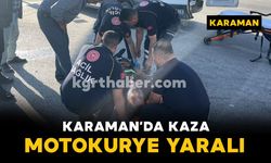 Köprülü kavşak altında motosiklet ile otomobil çarpıştı: 1 yaralı