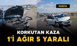 Korkutan kaza: 1’i ağır 5 yaralı