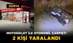 Motosiklet ile Otomobil Çarpıştı: 2 Kişi Yaralandı