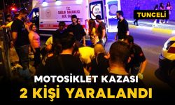 Motosiklet kazasında 2 kişi yaralandı