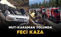 Mut - Karaman yolunda feci kaza: 1 yaralı