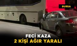 Önce duvara sonra otobüse çarptı: 2 ağır yaralı