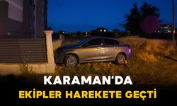 Otomobil çöp konteynerine ve bahçe duvarına çarptı: Sürücü olay yerinde bulunamadı