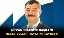 Şirvan Belediye Başkanı Necat Cellek Hayatını Kaybetti