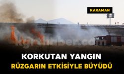 Tarlada çıkan yangın rüzgarın etkisiyle büyüdü: İtfaiyeden hızlı müdahale