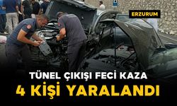 Tünel çıkışında feci kaza: 4 yaralı