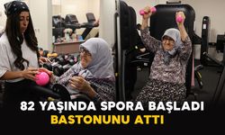 82 Yaşında Spora Başladı: Bastonunu Attı