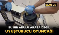 Akülü çocuk aracının tekerleğine zulalanmış 705 gram metamfetamin ele geçirildi