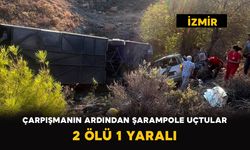 Çarpışmanın Ardından Şarampole Uçtular: 2 Ölü 1 Yaralı
