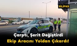 Çarptı, Şerit Değiştirdi, Ekip Aracını Yoldan Çıkardı!