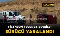 Fisandun Barajı yolunda kaza: 1 kişi yaralandı