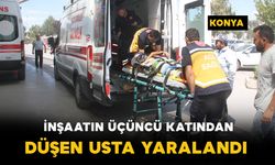 İnşaatın 3’üncü katından düşen usta yaralandı