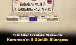 Jandarma Karaman’da Haftalık Karneyi Açıkladı