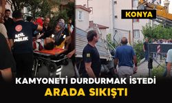 Kamyoneti Durdurmak İstedi: Arada Sıkıştı