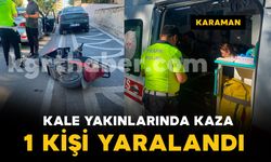 Karaman Kalesi yakınlarında kaza: 1 yaralı