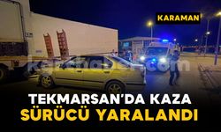 Karaman'da otomobil dorseye çarptı: 1 yaralı