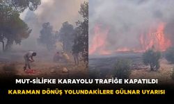 İki Tır Alevlere Teslim Oldu! Mut-Silifke Yolu Trafiğe Kapandı
