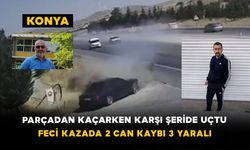 Parçadan Kaçarken Karşı Şeride Uçtu: Feci Kazada 2 Can Kaybı 3 Yaralı