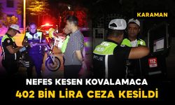 Polisin “dur” ihtarına uymayan motosiklet sürücüsüne 402 bin lira ceza kesildi