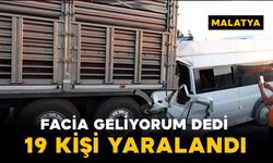 Tarım işçilerini taşıyan minibüs tıra çarptı: 19 yaralı