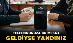 Telefonunuza Bu Mesaj Geldiyse Yandınız