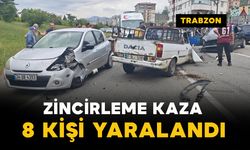 Zincirleme trafik kazası: 8 yaralı