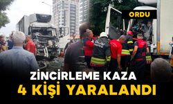 Zincirleme trafik kazası korkuttu: 4 kişi yaralandı