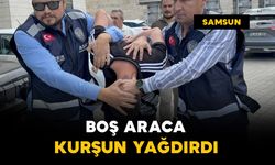 Boş araca kurşun yağdırdı