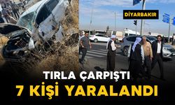 Diyarbakır'da tırla otomobil çarpıştı: 7 kişi yaralandı