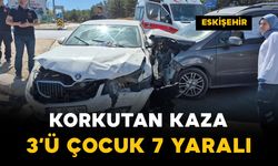 Hafif ticari araç ile otomobil çarpıştı: 3'ü çocuk 7 yaralı